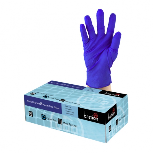 100-241 Nitrile Ultra Soft Powder Free Cobalt Blue Gloves