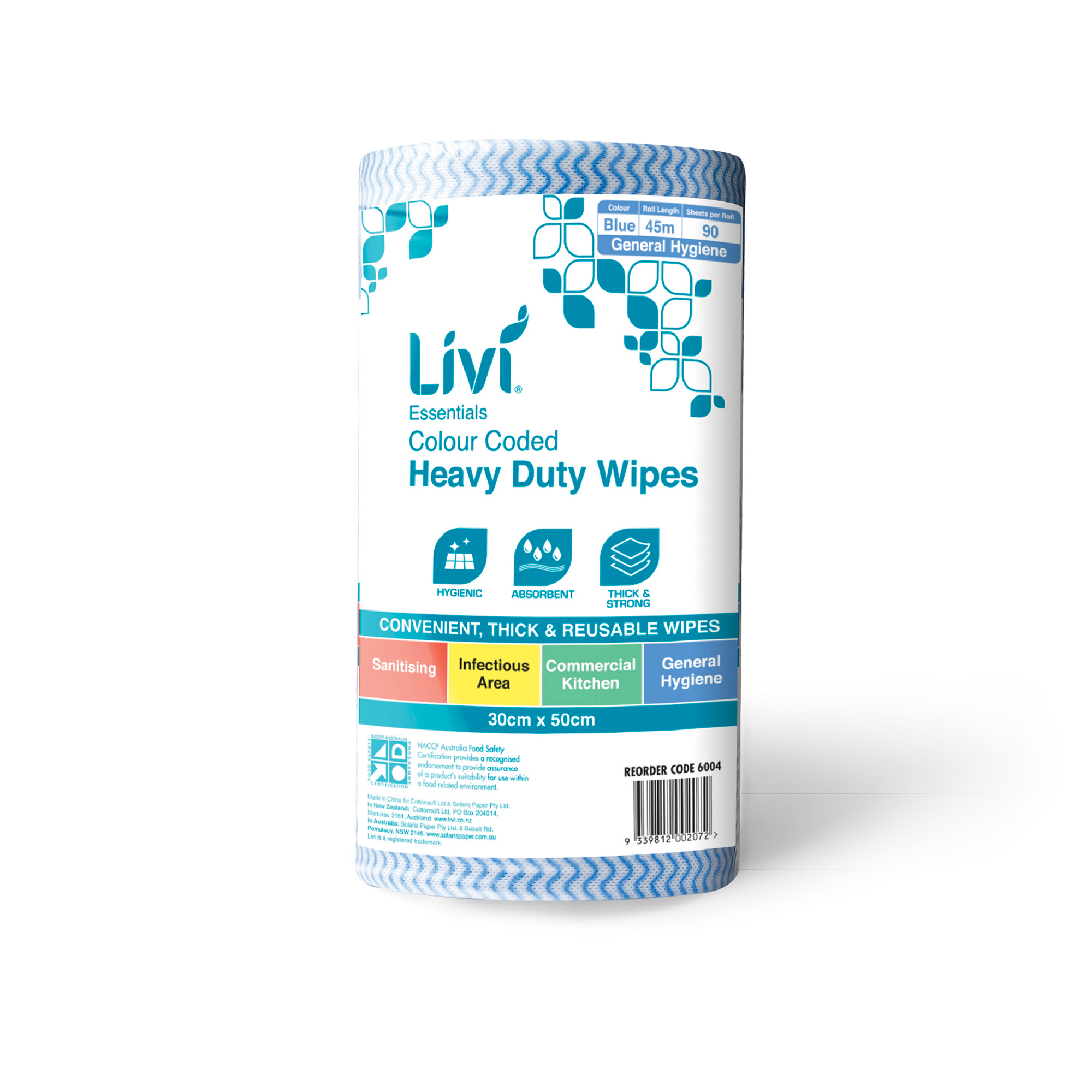 6004 Livi Cloth Commercial Wipes