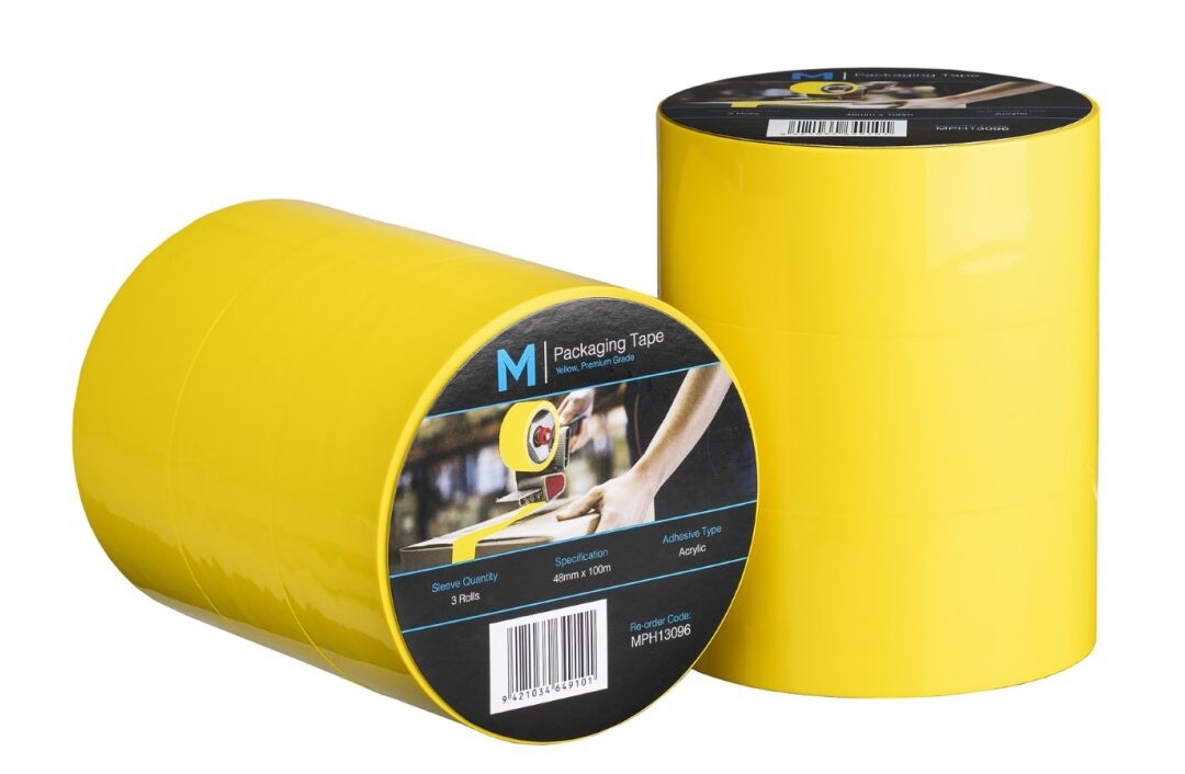 MPH13096 Premium Acrylic Packaging Tape-Yellow
