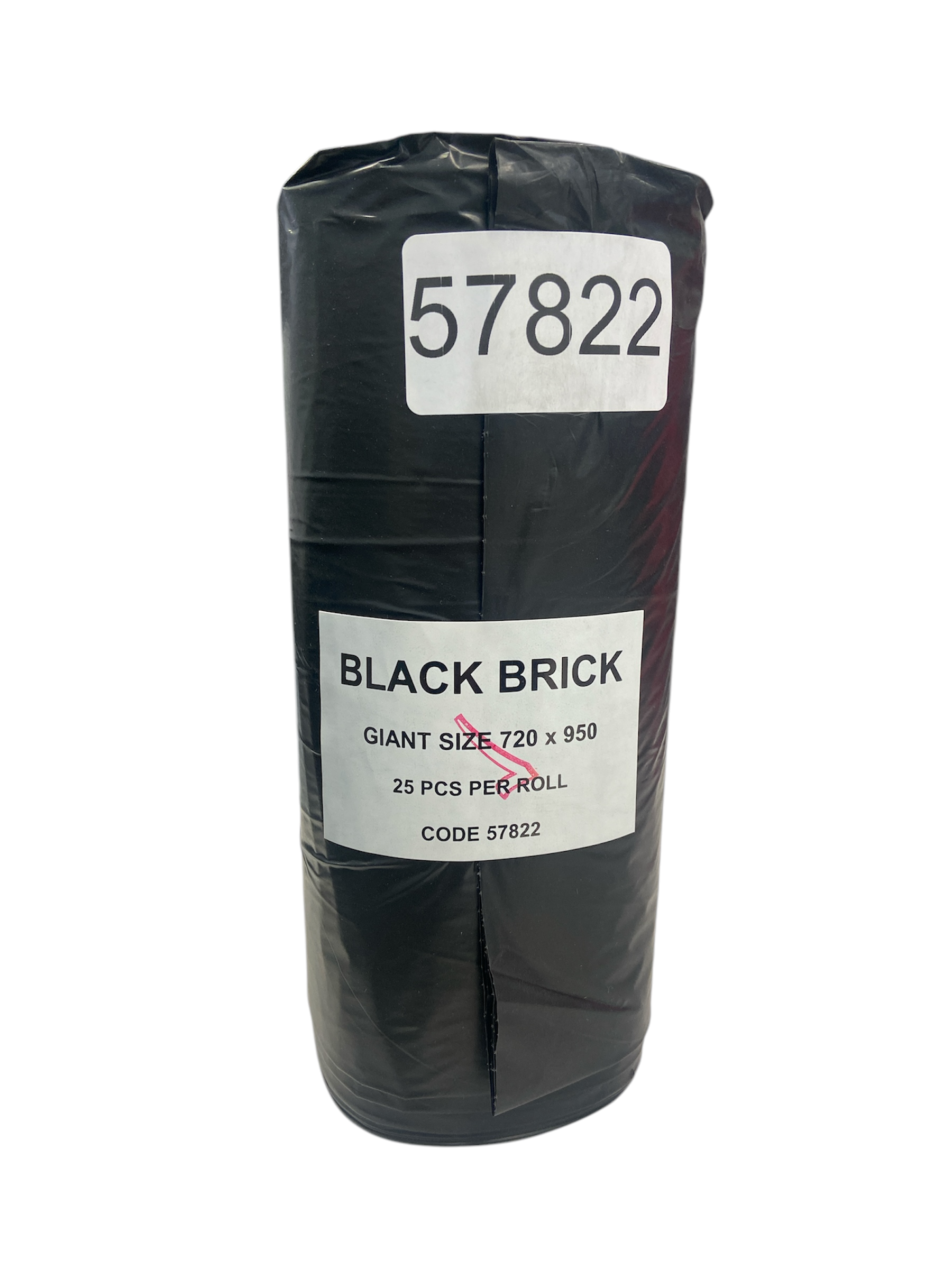 57822 720x950-30mu Black Bricks 25/roll