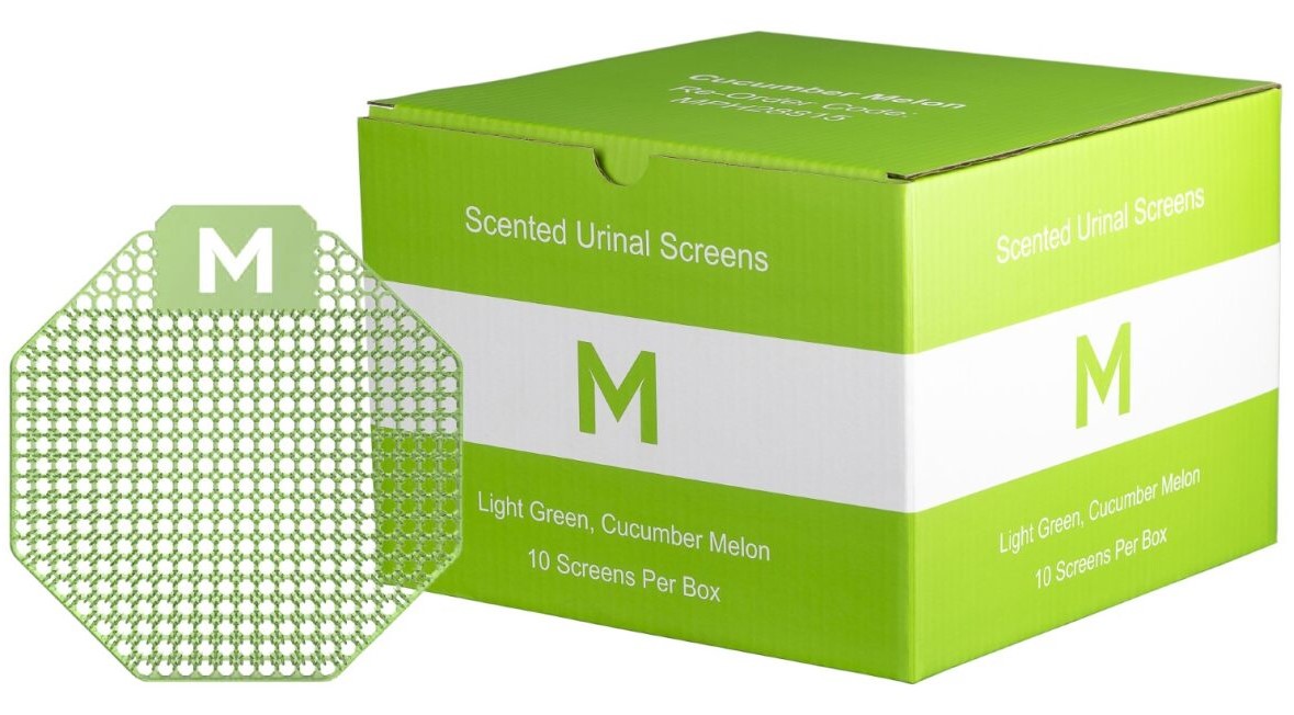 MPH28815 Scented Urinal Screen-Green,Cucumber Melon 10/Box