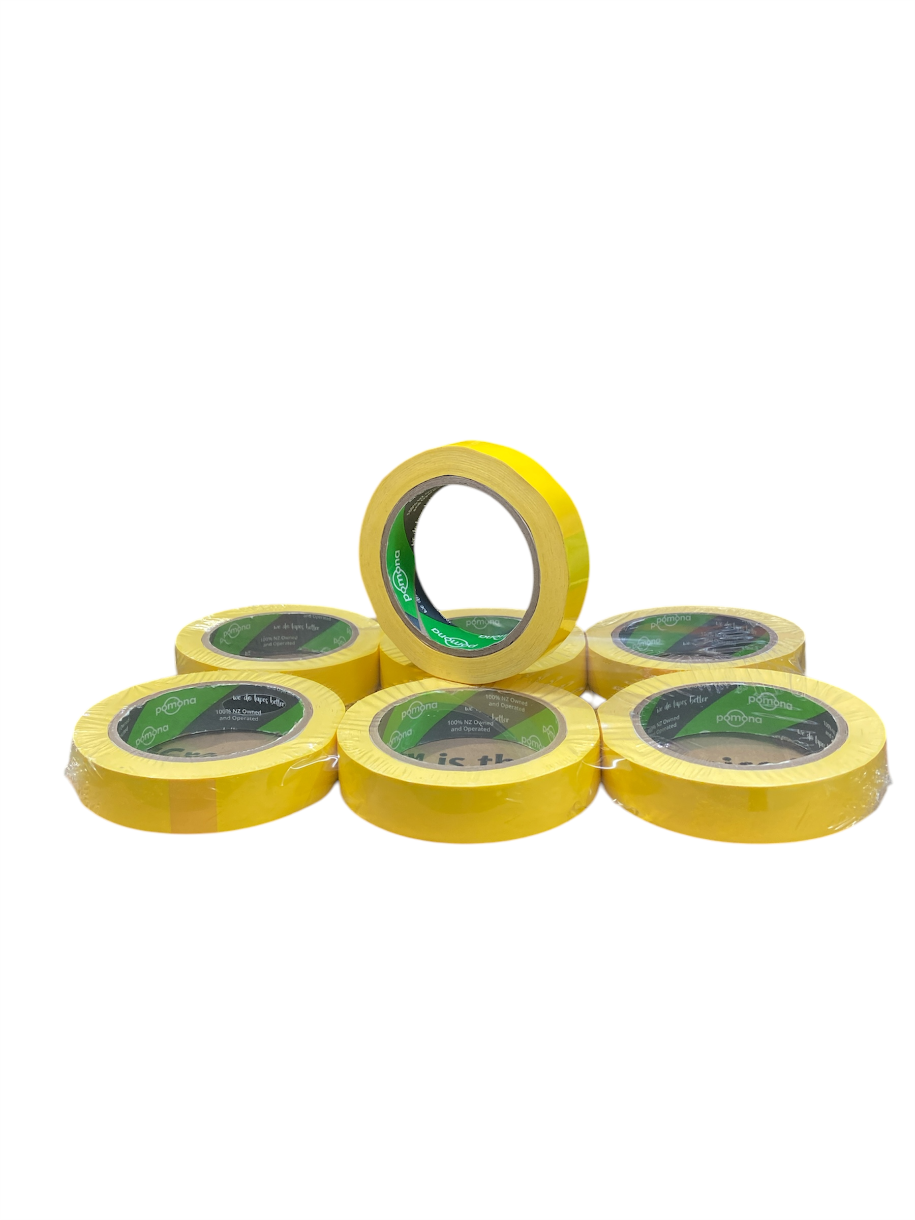 S350Y24 24mm x 66m Vinyl Ext Masking Tape - YELLOW