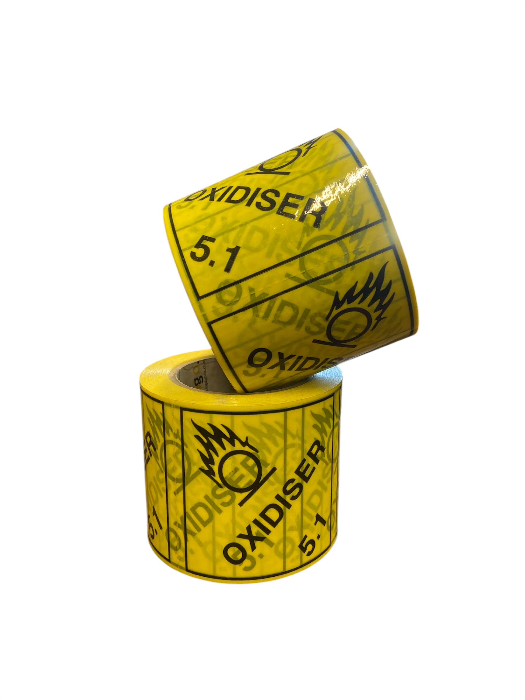 3165 96 x 99mm Oxidiser Labels Class 5.1 500/roll